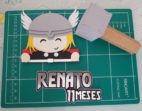 Topo de Bolo Thor