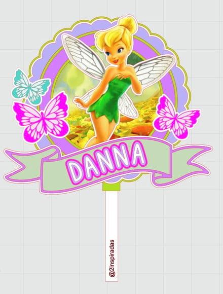 Topo de Bolo Tinker Bell