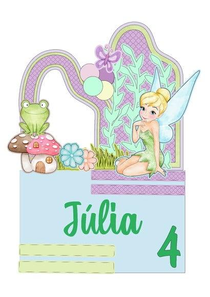 Topo de Bolo Tinker Bell
