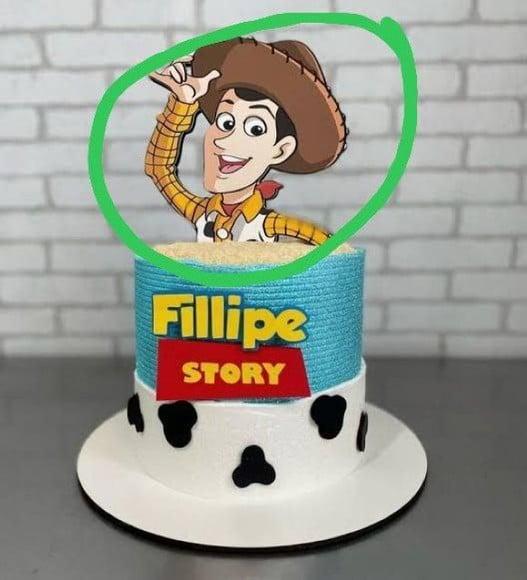Topo de Bolo Toy Story