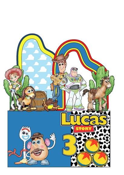 Topo de Bolo Toy Story