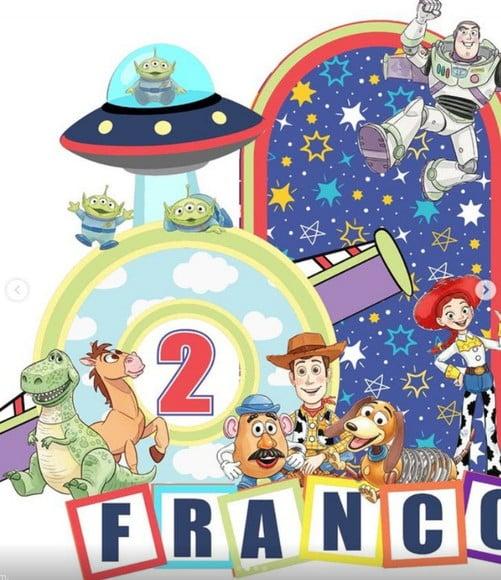 Topo de Bolo Toy Story