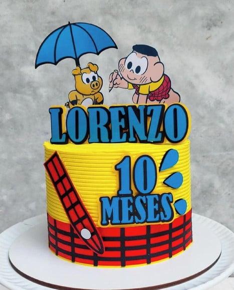 Topo de Bolo Turma da Monica