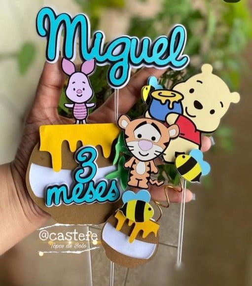 Topo de Bolo Ursinho Pooh