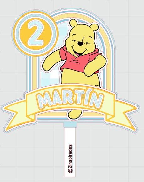 Topo de Bolo Ursinho Pooh