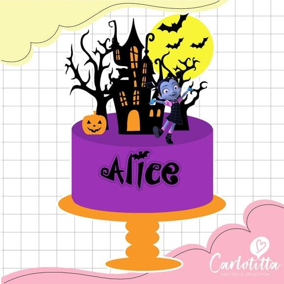 Topo de Bolo Vampirina