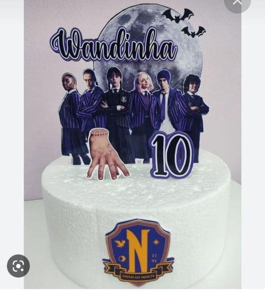 Topo de Bolo Wandinha
