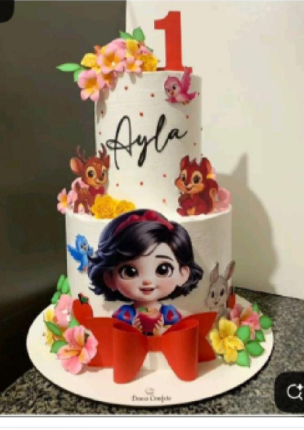 Arquivo de corte topo de bolo Branca de Neve