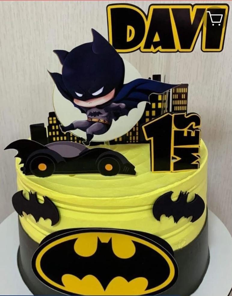 Topo de Bolo Batman