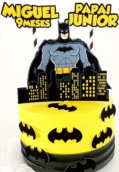 Topo de Bolo Batman