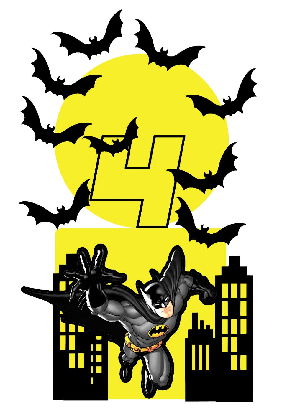 Topo de Bolo Batman