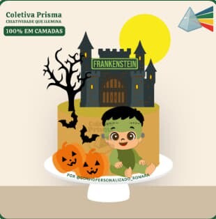 Arquivo de corte topo de bolo halloween