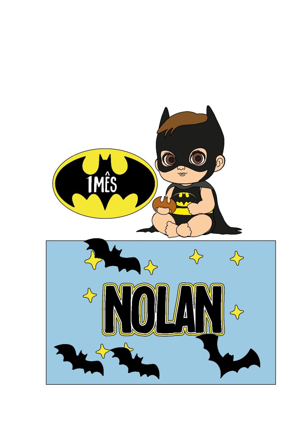 Arquivo de corte topo de bolo batman