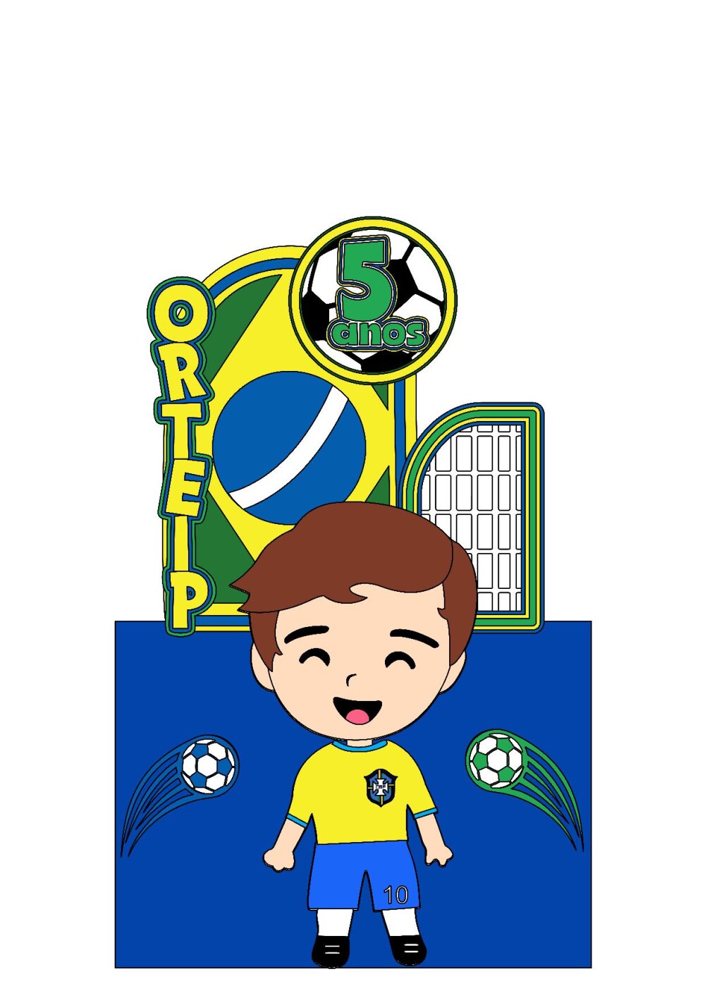 Arquivo de corte Topo de Bolo Copa do Mundo
