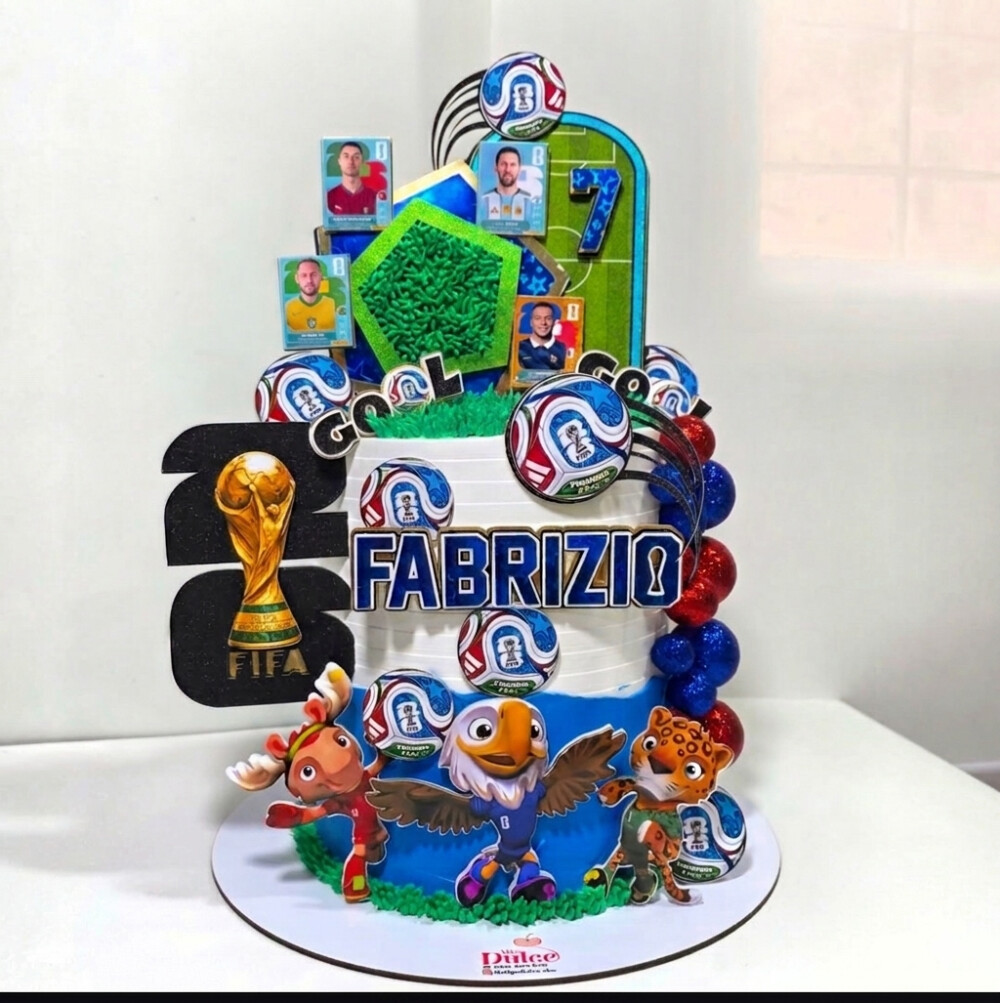 Arquivo de corte topo de bolo Copa do Mundo