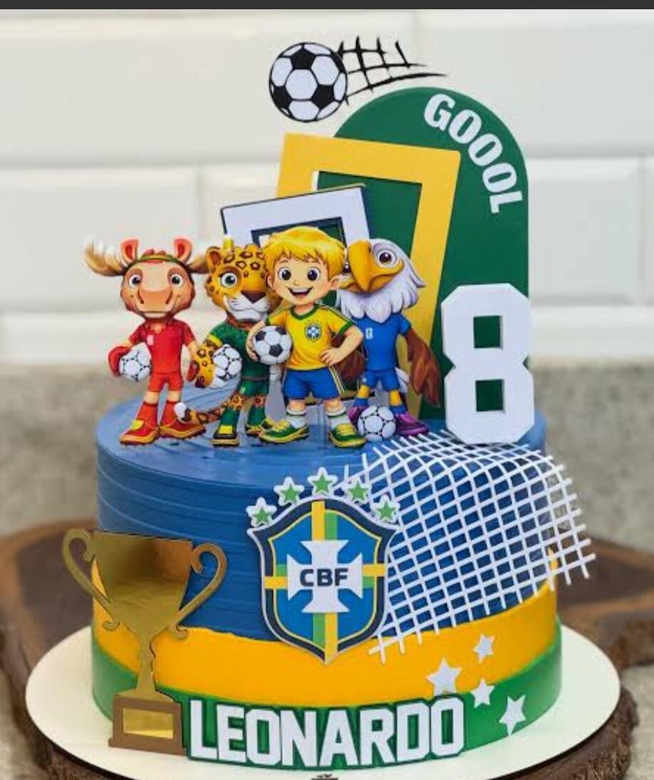 Topo De Bolo Futebol