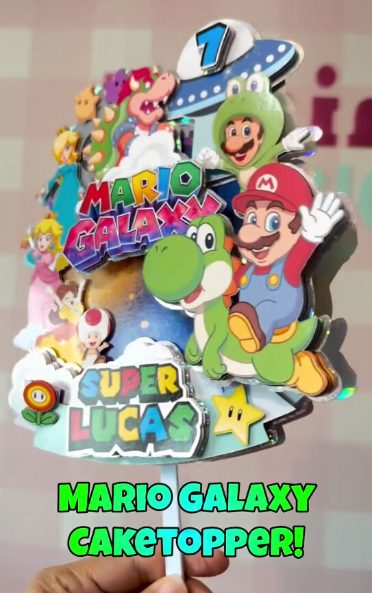 Arquivo de corte topo de bolo Super Mario