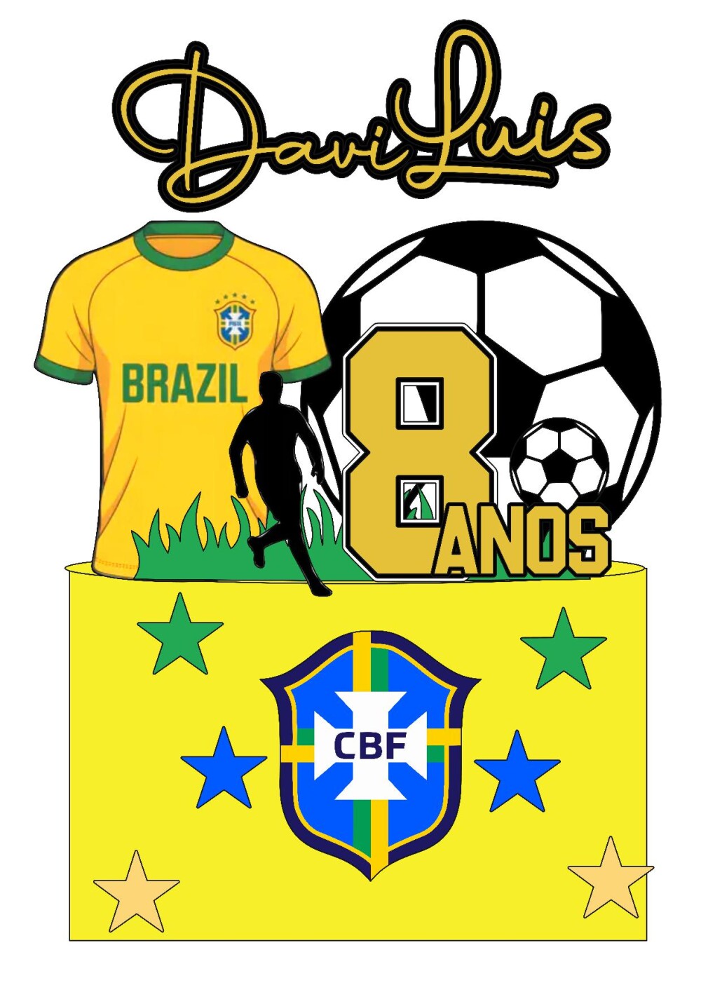 Arquivo de corte Topo de Bolo Copa do Mundo