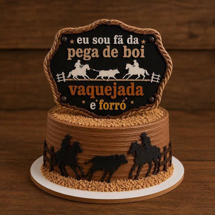 Arquivo de corte topo de bolo Vaquejada