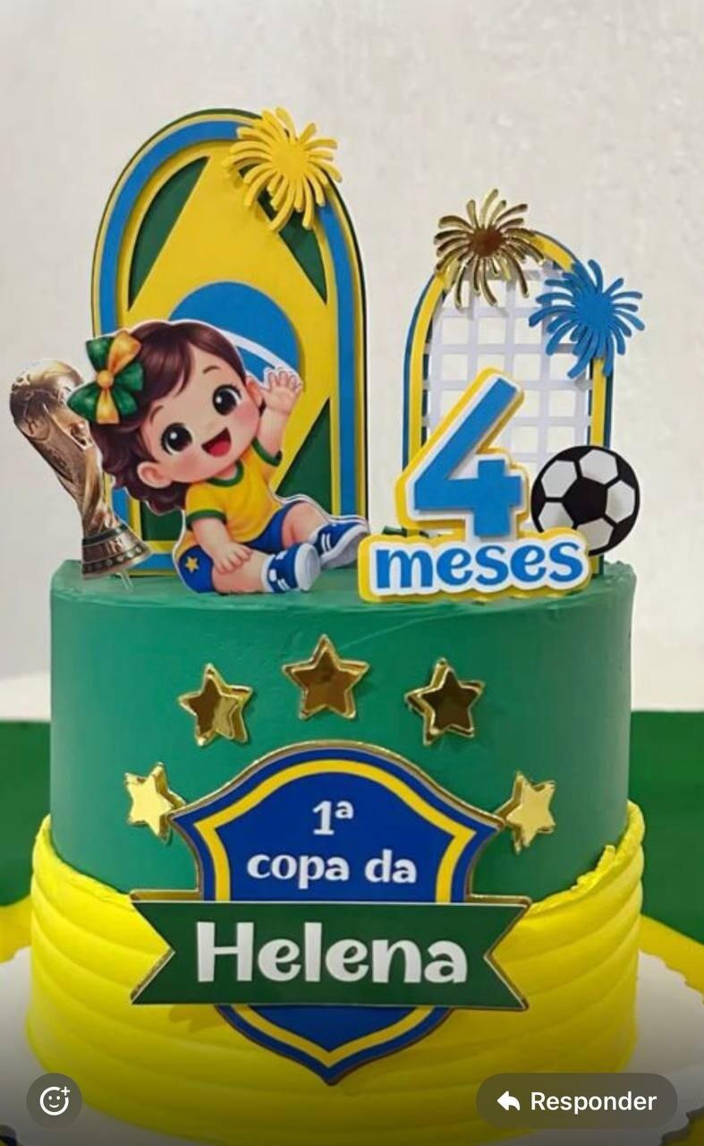 Arquivo de corte topo de bolo Copa do Mundo