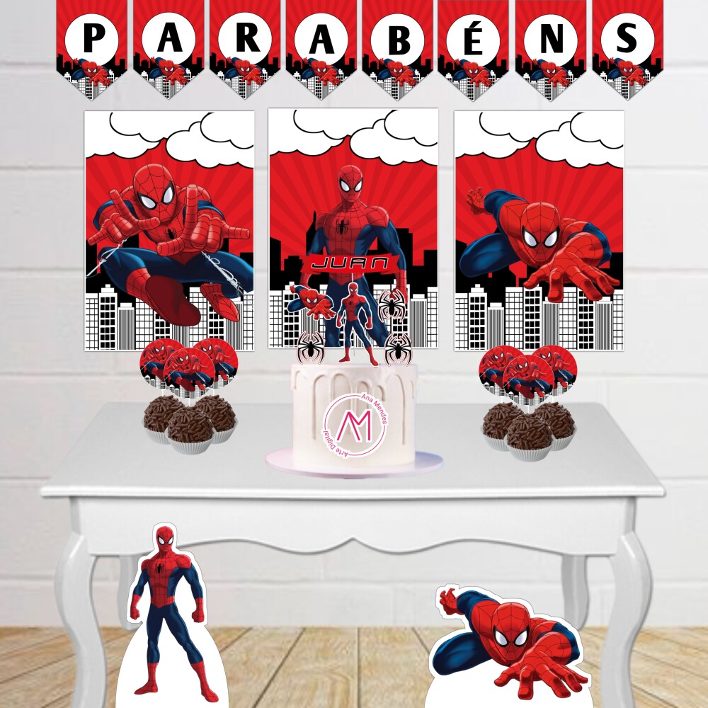 Arquivo de corte Festa Pronta Homem Aranha