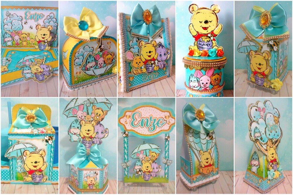 Arquivo de corte Festa Pronta Ursinho Pooh