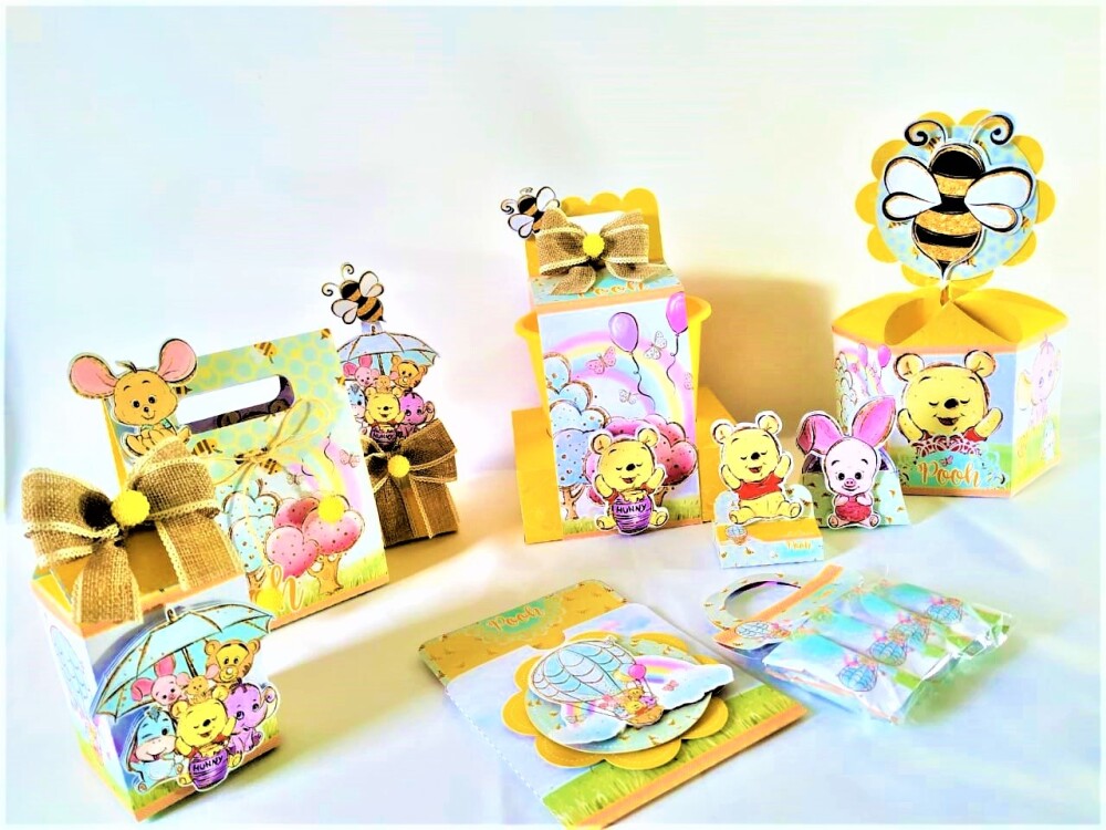 Arquivo de corte Festa Pronta Ursinho Pooh