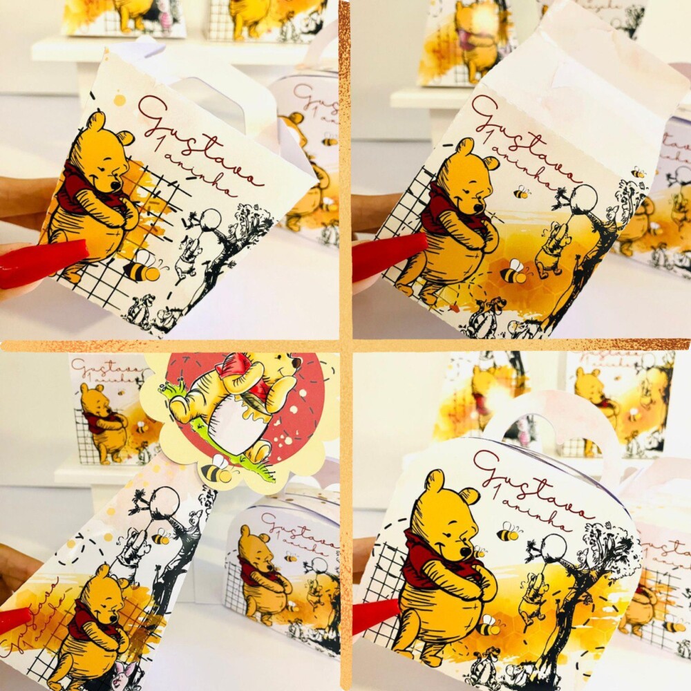 Arquivo de corte Festa Pronta Ursinho Pooh