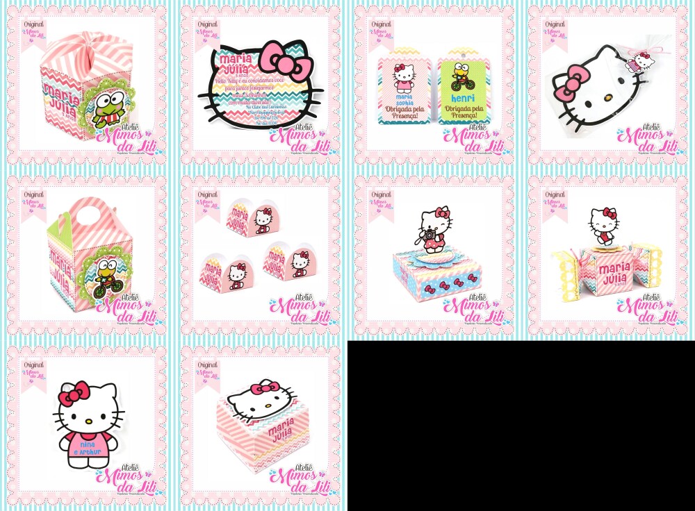 Arquivo de corte Festa Pronta Hello Kitty
