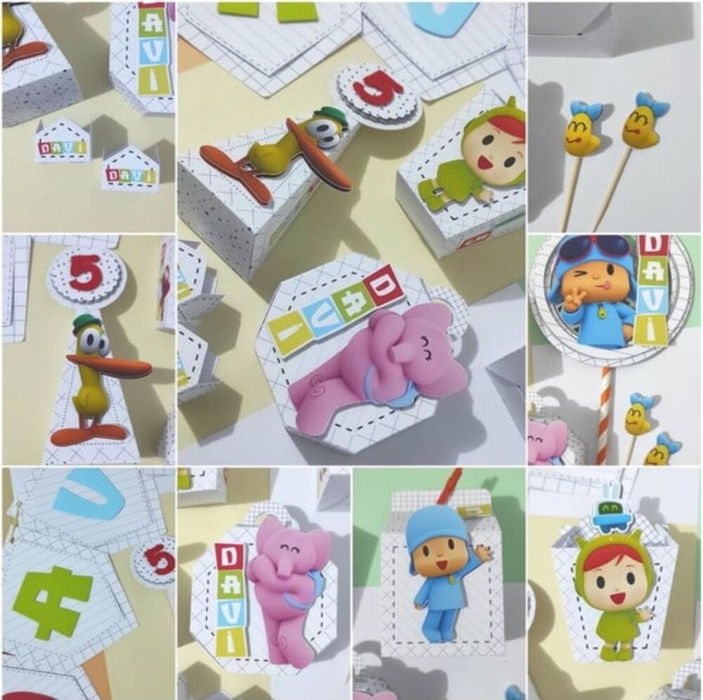 Arquivo de corte Festa Pronta Pocoyo