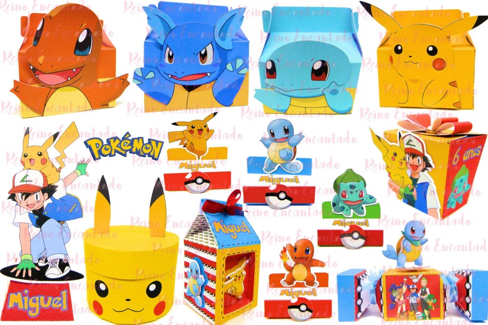 Arquivo de corte Festa Pronta Pokemon