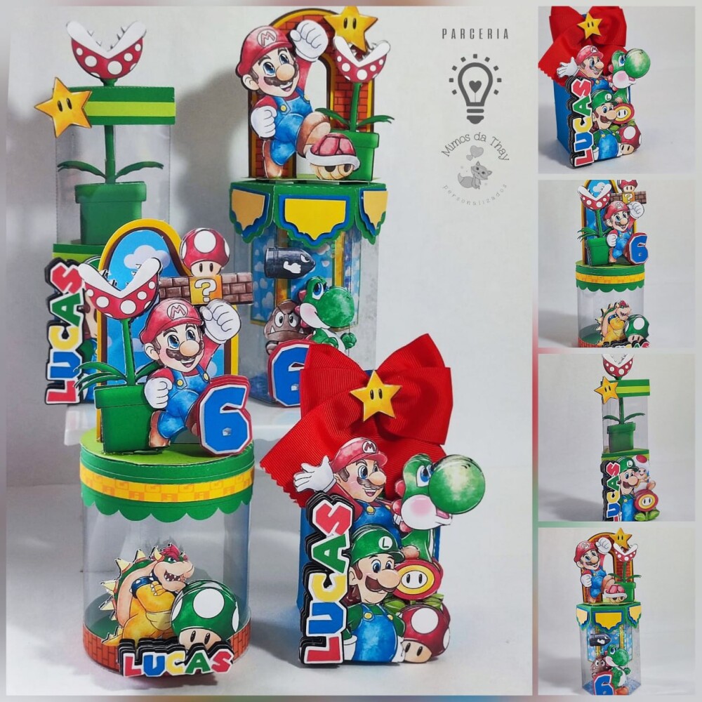 Arquivo de corte Festa Pronta Super Mario
