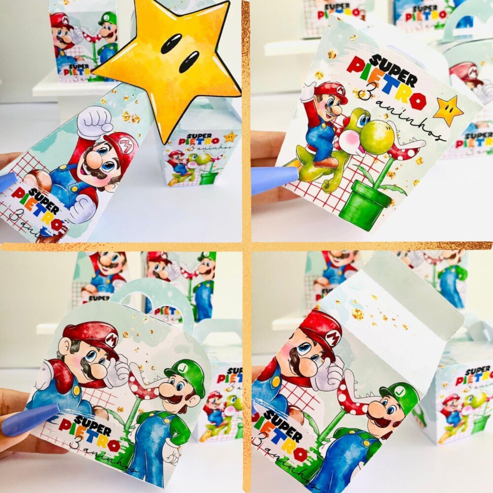 Arquivo de corte Festa Pronta Super Mario