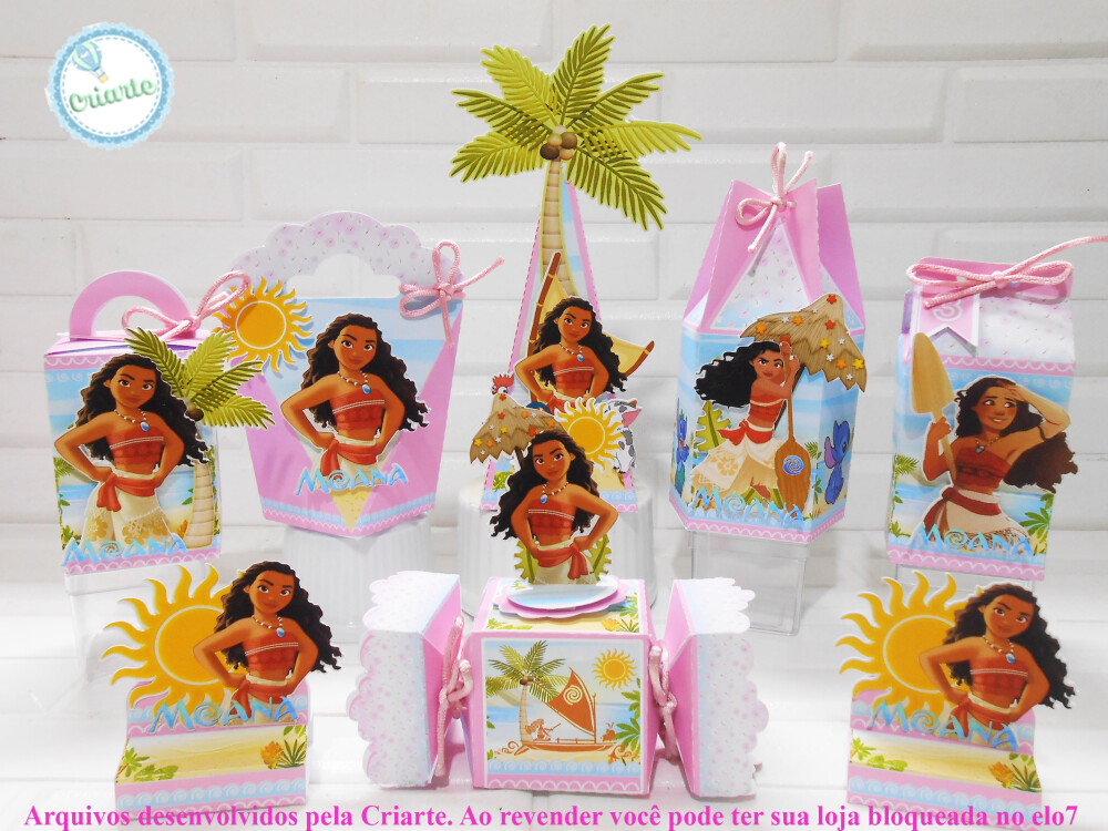 Arquivo de corte Festa Pronta Moana