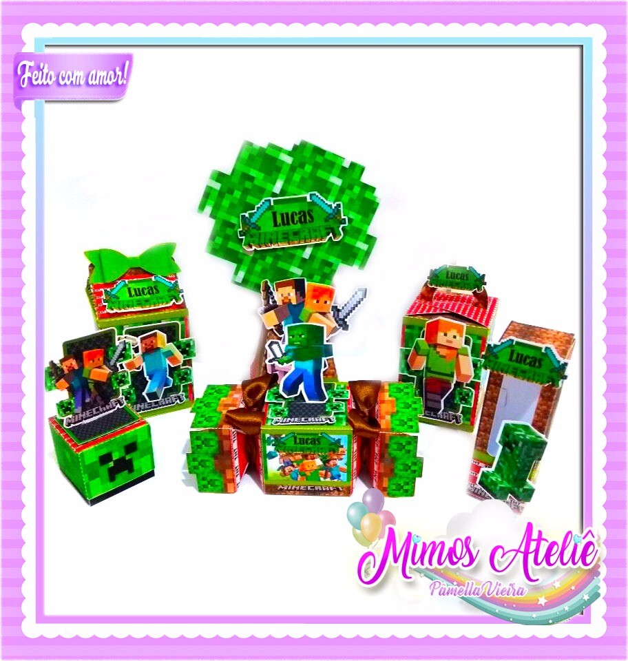 Arquivo de corte Festa Pronta Minecraft