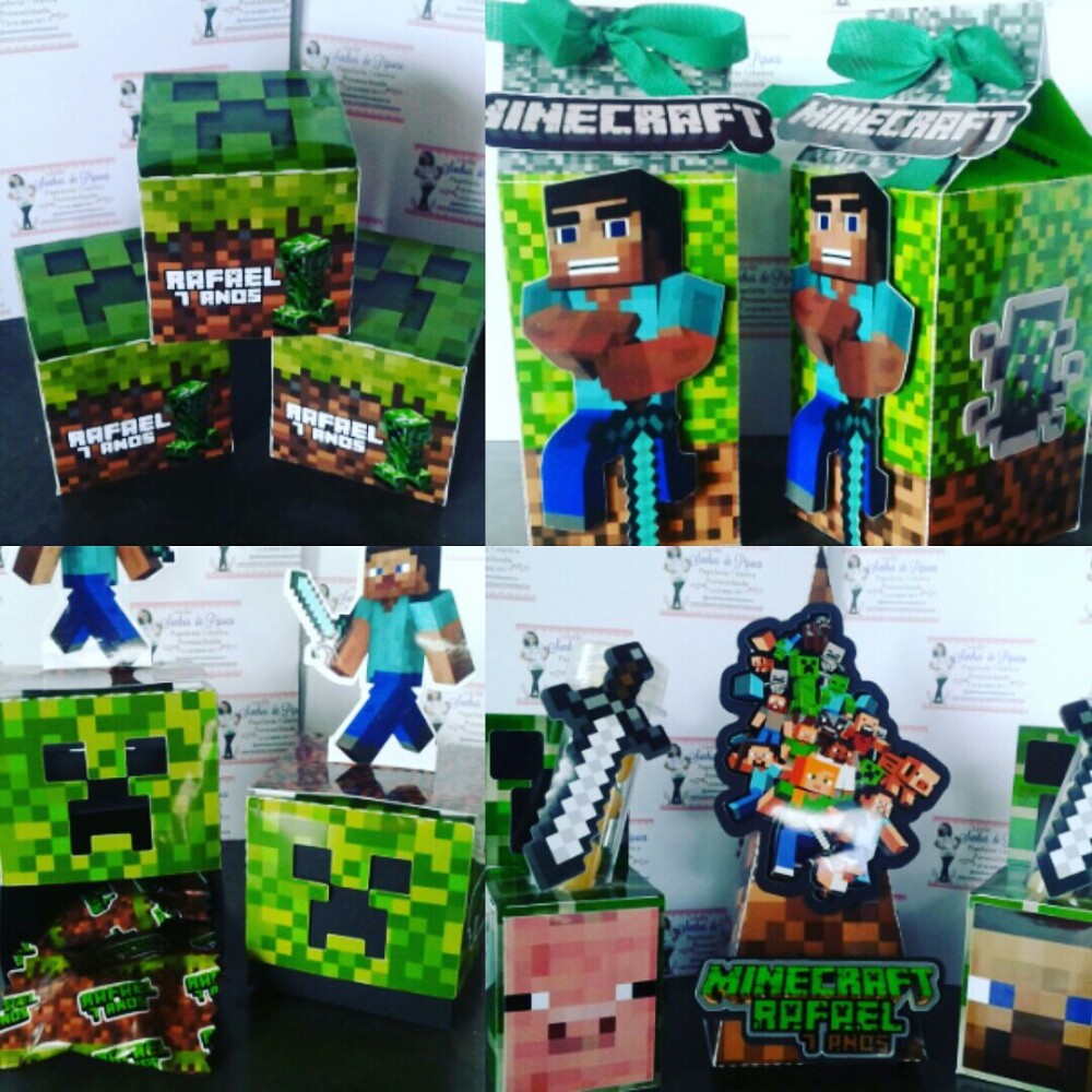 Arquivo de corte Festa Pronta Minecraft