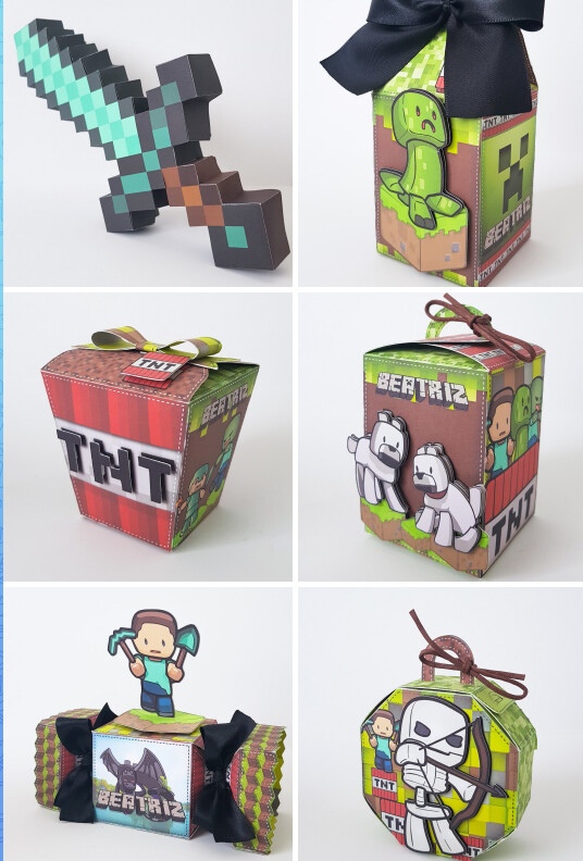 Arquivo de corte Festa Pronta Minecraft