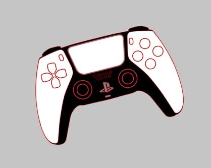 Arquivo de Corte Topo de Bolo Controle PS5