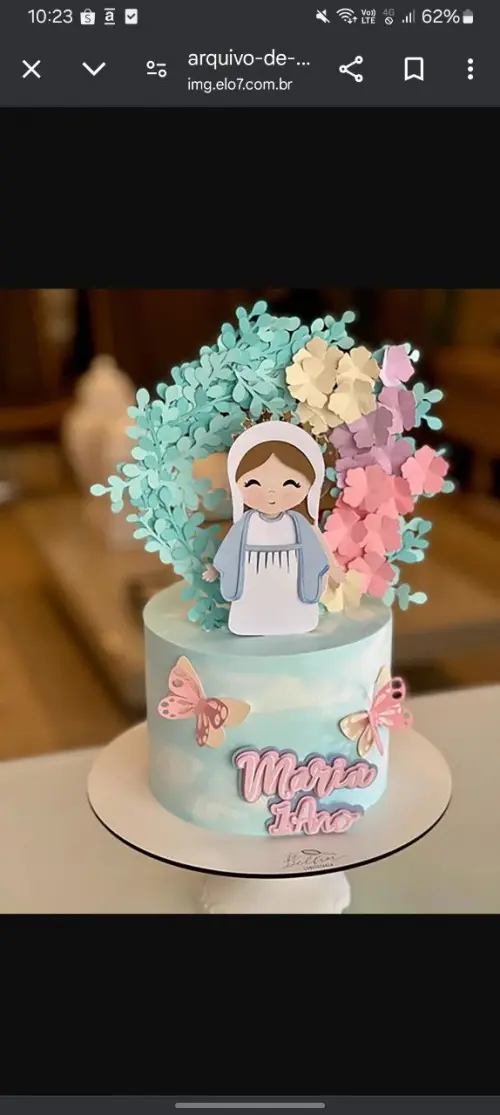 Arquivo de corte topo de bolo Nossa Senhora das Graças