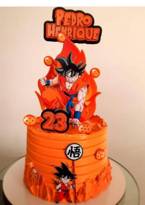 Arquivo de corte topo de bolo Dragon Ball
