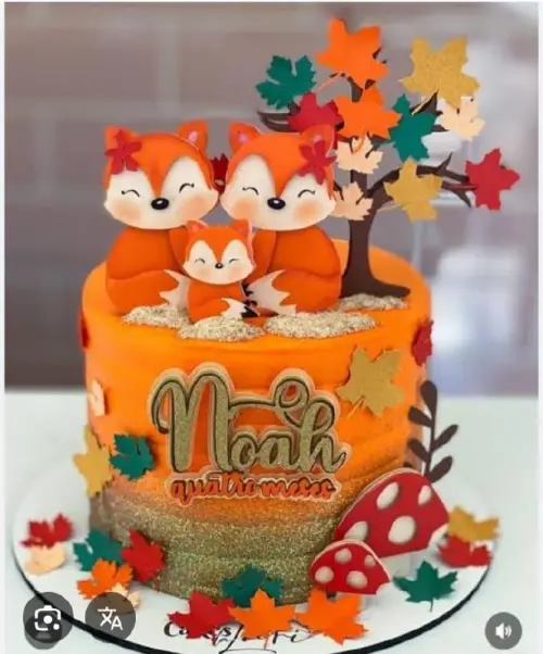 Arquivo de corte topo de bolo raposinha