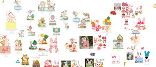 Arquivo de corte topo de bolo Páscoa coletiva