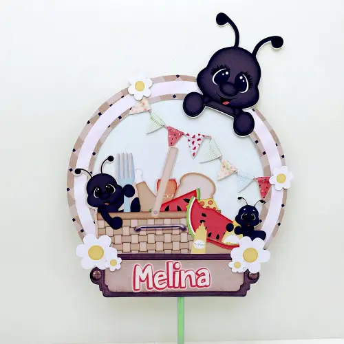 Arquivo de corte topo de bolo Pic Nic