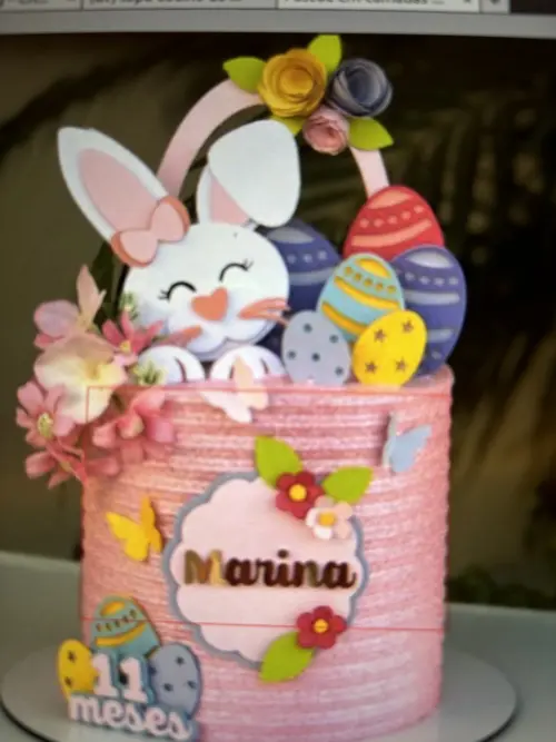 Arquivo de corte topo de bolo páscoa