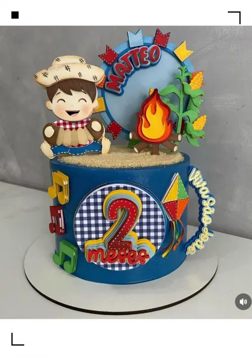 Arquivo de corte topo de bolo arraiá