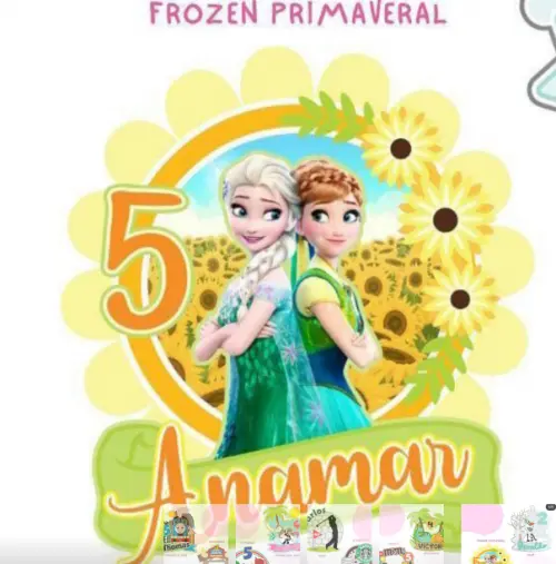 Arquivo de corte topo de bolo frozen