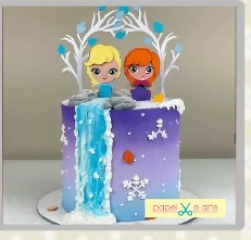 Arquivo de corte topo de bolo frozen