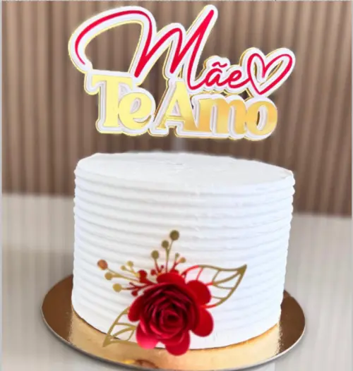 Arquivo de corte Topo de bolo Dia das Mães