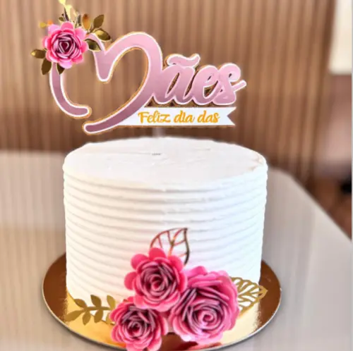 Arquivo de corte Topo de bolo Dia das Mães