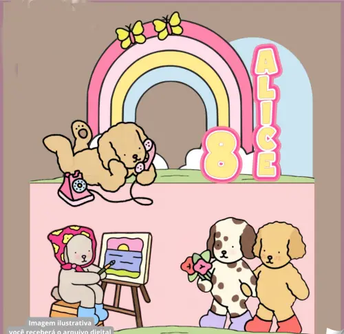 Arquivo de corte topo de bolo bobbie goods